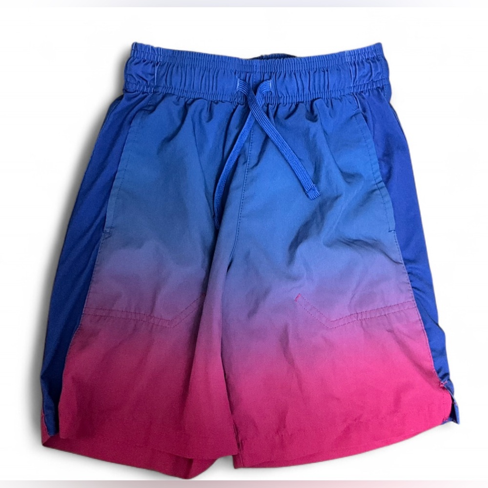 Russell Athletic Blue and Pink Ombre Swim Shorts Boy’s Size Medium (8)